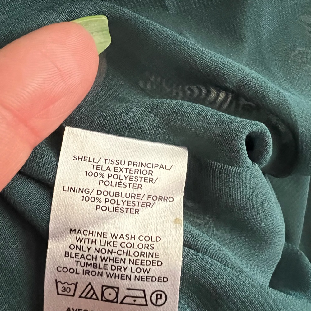 Banana Republic Green Zebra Print Silk Cami - Picture 4 of 4